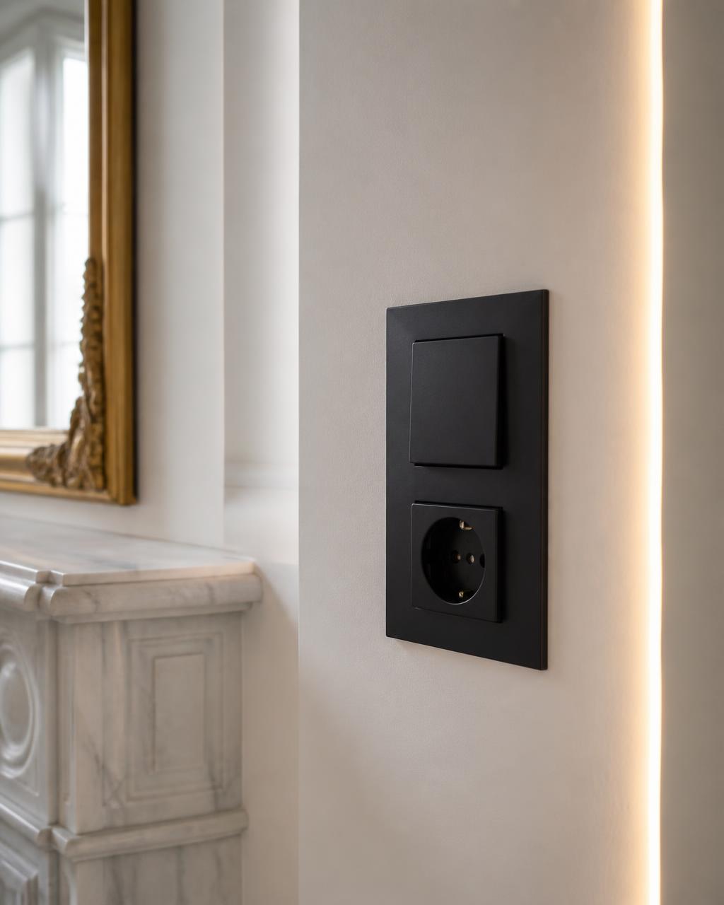 Appareillage électrique design et éclairage LED encastré